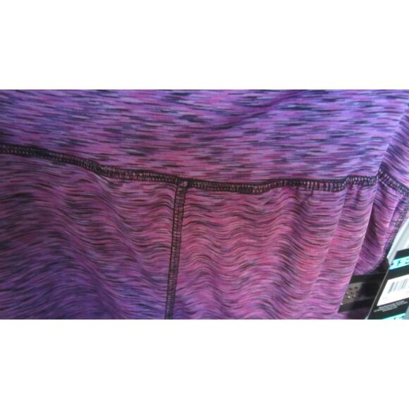 BEVERLY HILLS POLO CLUB ROSE / BLACK ANKLE LEGGINGS WITH POCKETS 1X - Picture 4 of 5